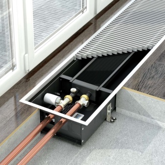 Convecteurs de chauffage au sol à eau: types, fabricants, comment choisir le meilleur