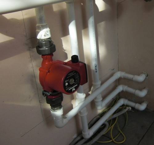 Installation de la pompe de circulation à faire soi-même: instructions, raccordement, travail photo