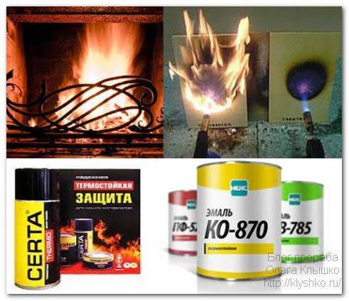 Peinture résistante à la chaleur pour le métal jusqu'à 1000 degrés