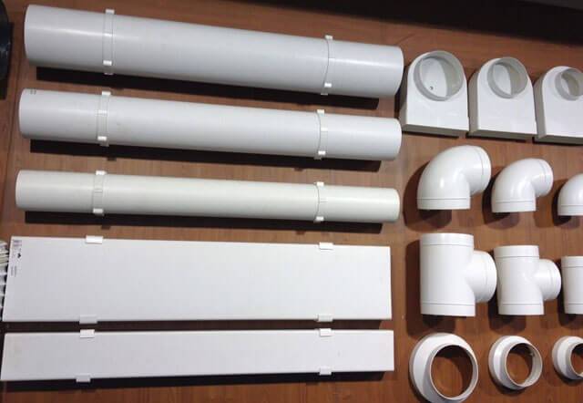 Tuyaux de ventilation en plastique pour échappement: types, leurs caractéristiques, application