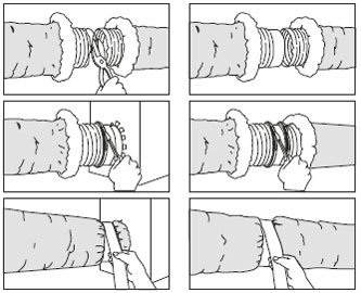 Normes pour les distances de fixation des conduits : calcul des données géométriques du parcours de ventilation