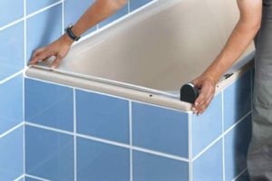 Insert acrylique (liner) dans la salle de bain: une description de la technologie d'installation