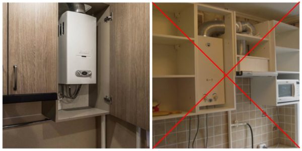 A quelle distance installer un geyser