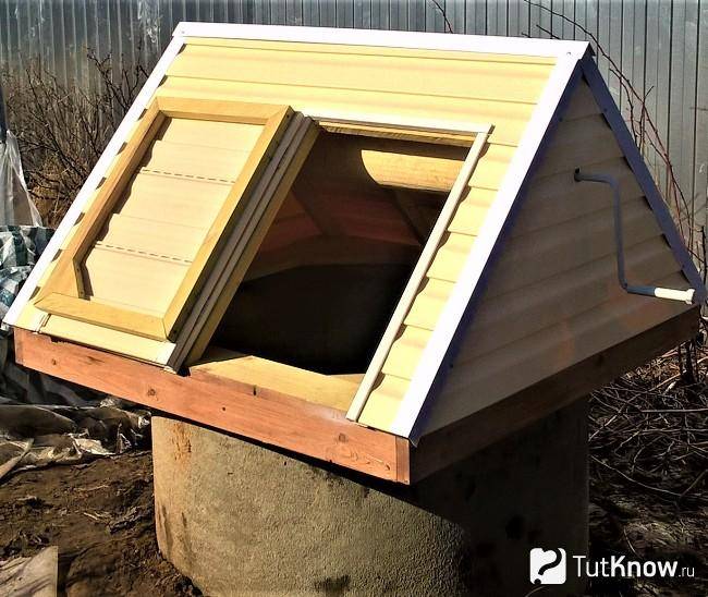 Maison à faire soi-même pour un puits: dessins, dimensions, photos, vidéos