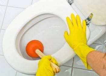 Comment nettoyer une toilette bouchée