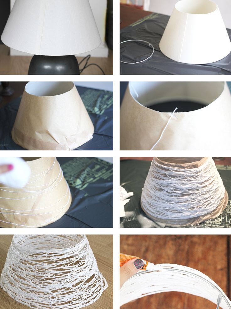 Abat-jour à faire soi-même pour un lampadaire: instructions étape par étape