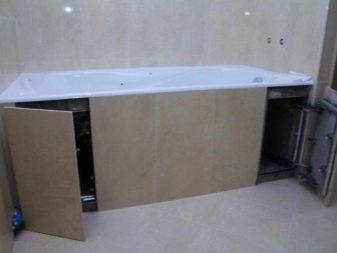 Comment faire un écran pour un bain de carreaux: des moyens d'auto-arrangement