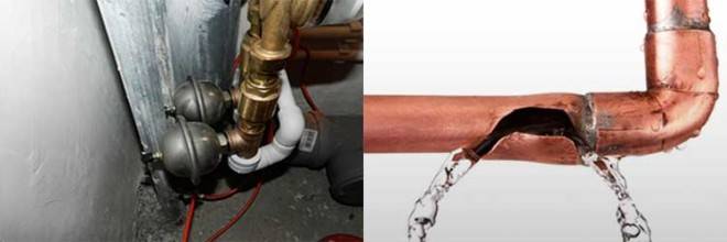 La nature des coups de bélier dans les systèmes d'approvisionnement en eau et de chauffage + méthodes de protection contre celui-ci