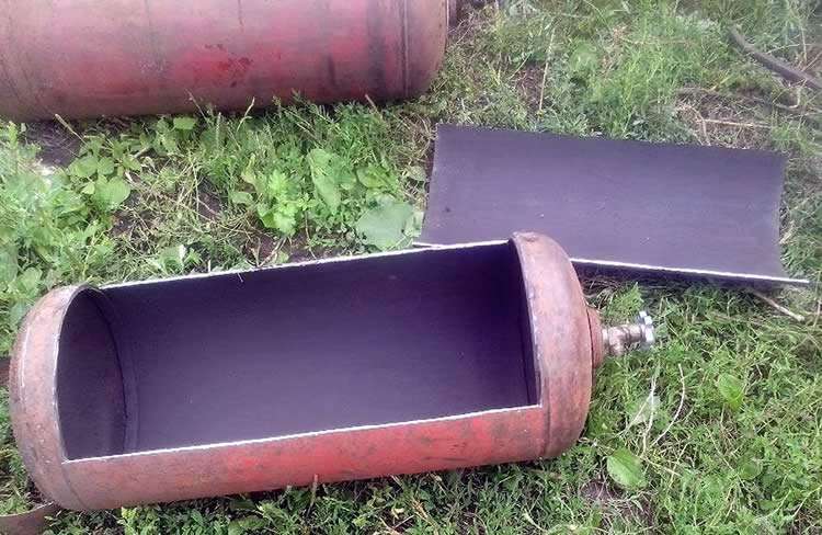 Brasier à faire soi-même à partir d'une bouteille de gaz: instructions et caractéristiques