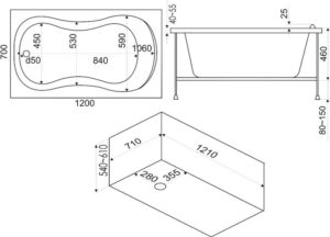 Dimensions standard des baignoires : dimensions standard des sanitaires en acrylique et fonte