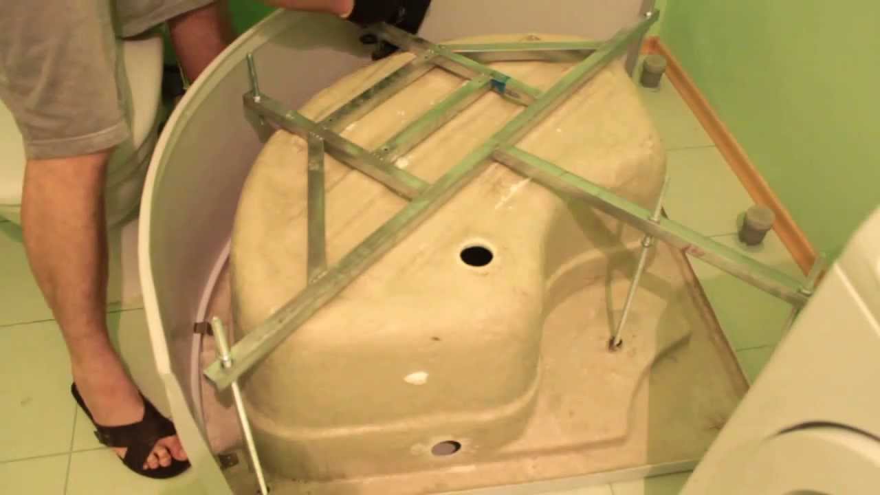 Assemblage du receveur de douche