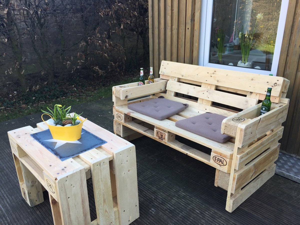 Canapé palette à faire soi-même (palette) - les meilleures idées + instructions!