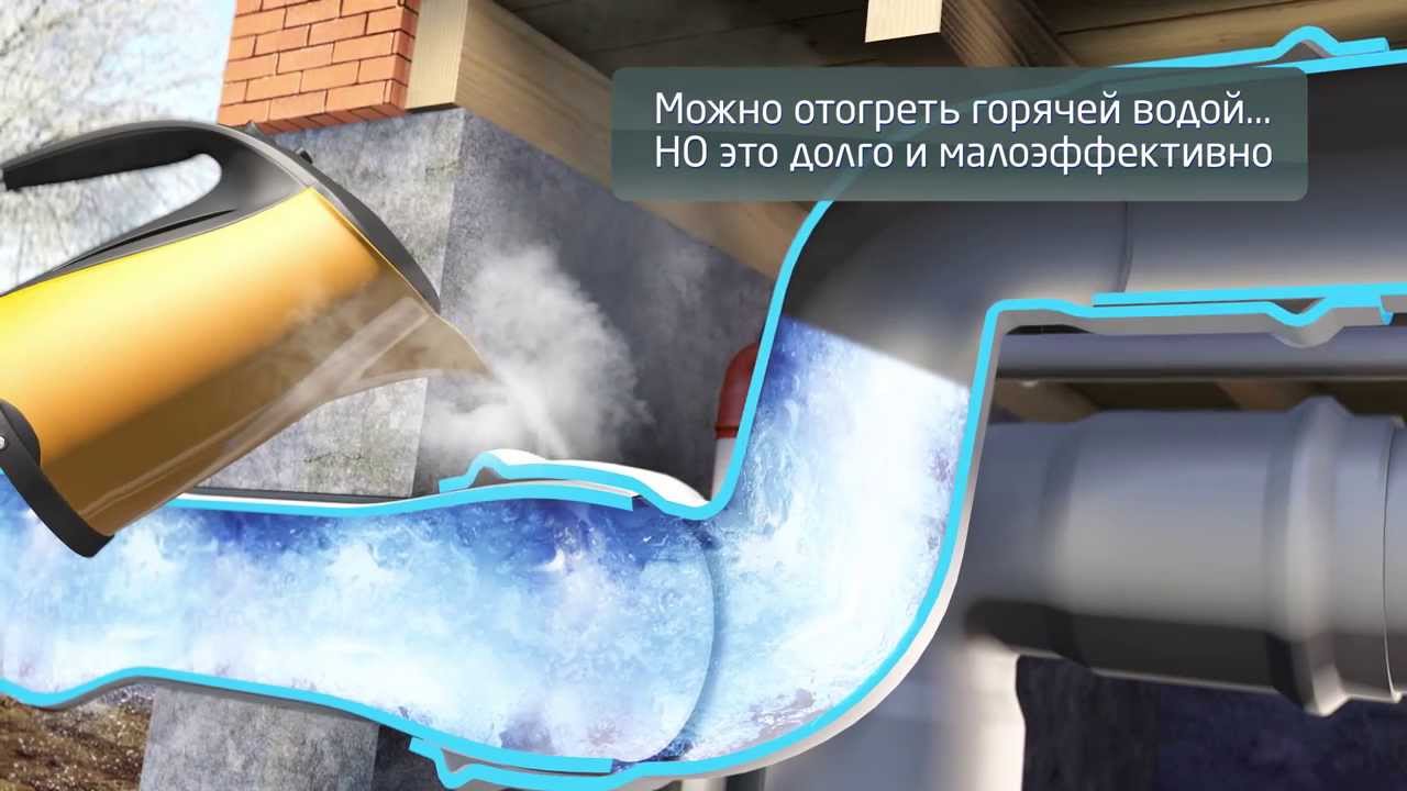 Comment dégivrer un tuyau avec de l'eau: sous terre, dans une maison privée, dans la rue