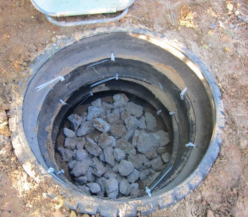Comment organiser une fosse septique à partir de pneus de vos propres mains: instructions étape par étape