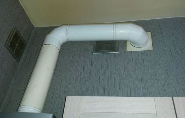 Tuyau de hotte de cuisine : diamètre du tuyau de ventilation pour le conduit de cuisine, douille en plastique